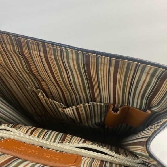 Tolblanc Paris Genuine Leather Backpack Brown Black - Picture 16 of 16